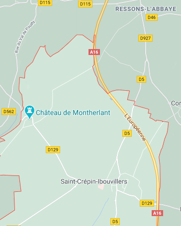 Saint Crepin Ibouvillers, communes d'implantation de l'unité de méthanisation Chemin du Roi